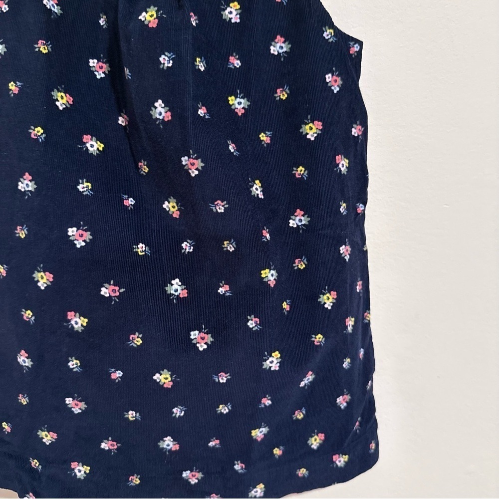 Beautiful Baby Gap Floral Navy Corduroy Jumper with Salmon Pink Top size 3T - Picture 3 of 6